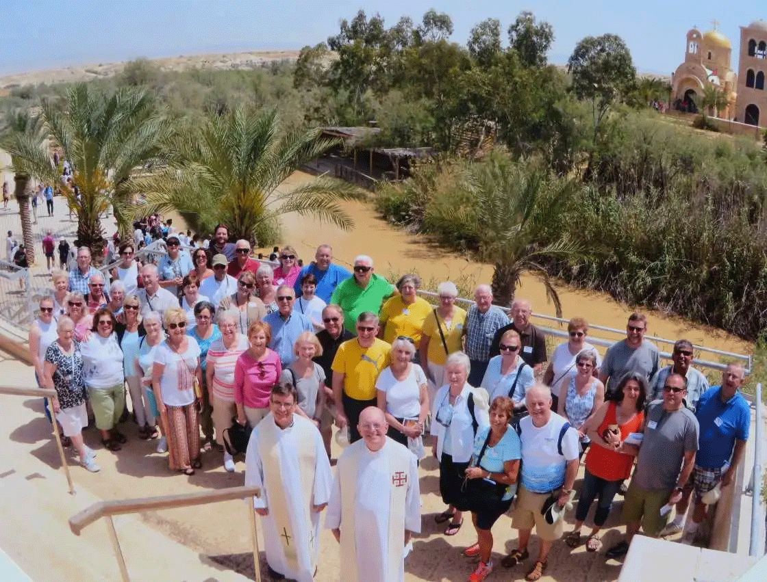 Picture of the group in the Holy Land