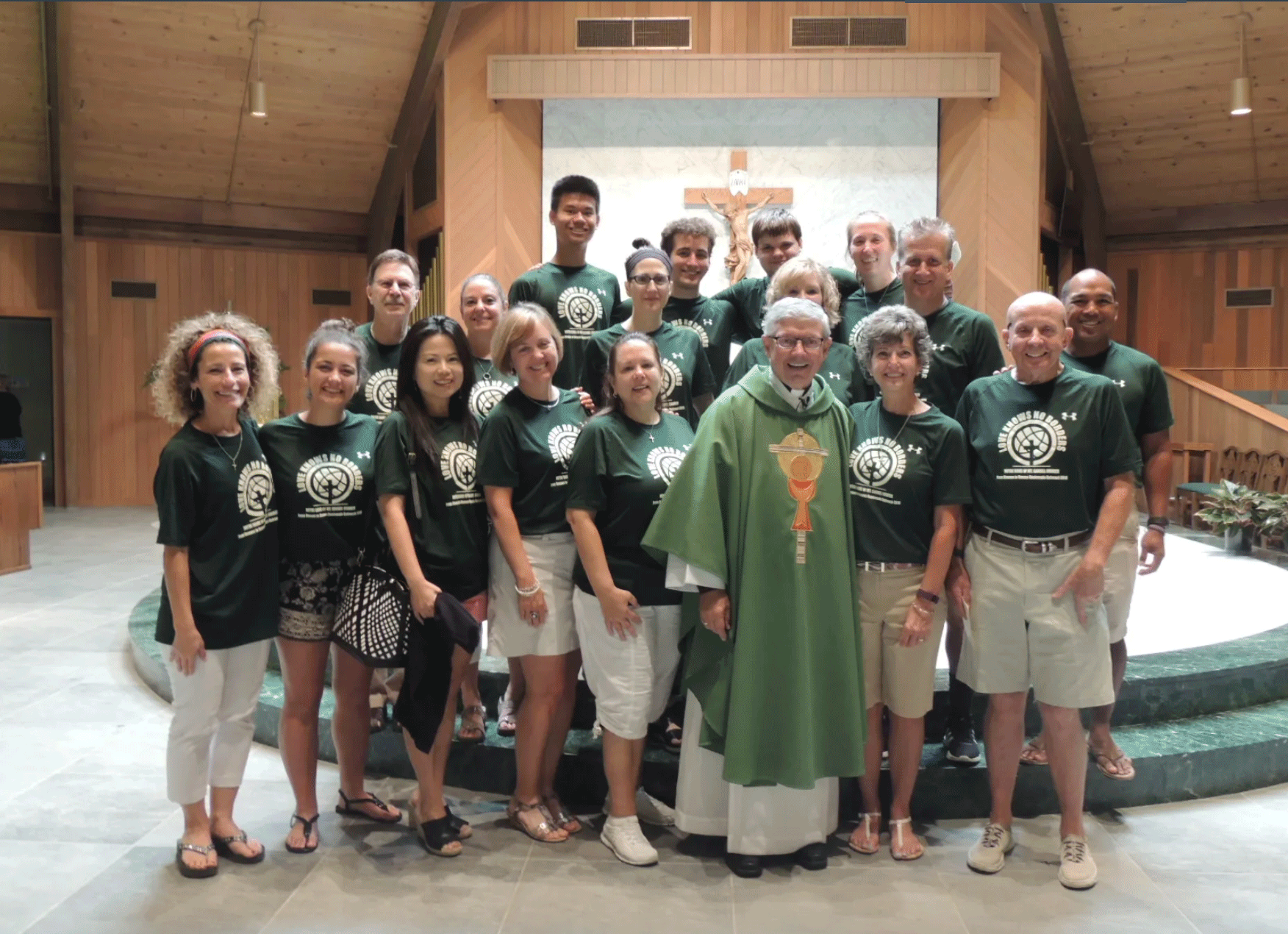 Notre Dame of Mount Carmel Church Mission Volunteers group photo