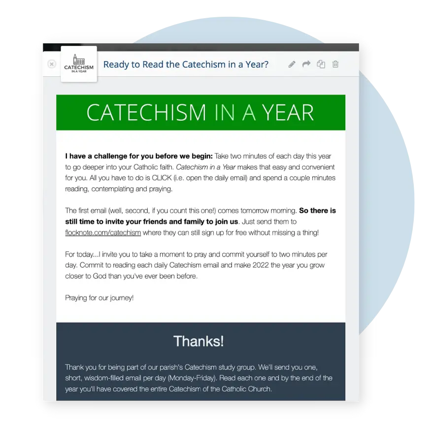 Catechism in a Year Email