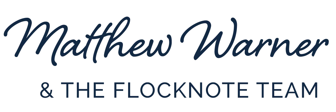 Matthew Warner & Flocknote Team signature